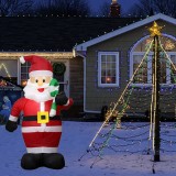 2021 LED Christmas Inflatable Santa Claus Outdoor Garden New Year Christmas Decoration Gift For Kids Children Toy