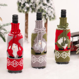 New design sweater bottle cover woolen weave red wine bottle cover  christmas gift party decoration bottle cover