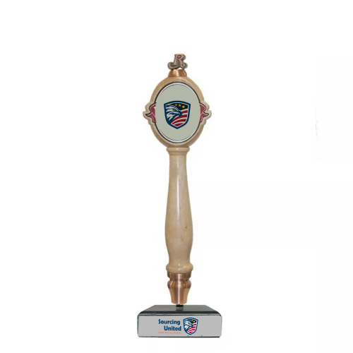 wooden trihedron beer tap handles