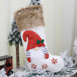 Christmas Stockings Gift Knit Socks Xmas Lovely Gift Bag For Children Fireplace Tree Christmas Hanging Party Decoration