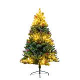 6ft 7ft 8ft 9ft Pre-Lit Hinged White Artificial Alpine Slim Pencil Christmas Tree Holiday