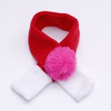 Red High Quality Double Side Velvet Animal Scarf Animal Tie Animal Collars Decorated with Cute Deer