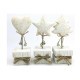 heart/tree/star stick with base for christmas decoration in papermache/paper pulp