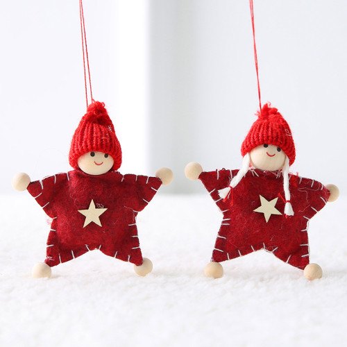 OEM Christmas Decorations Plush Toy mini Hanging Ornament Gift For Christmas