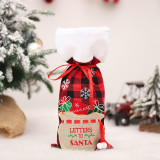 Christmas Wine Bottle Dust Cover Bag for Home Table Decor Christmas Gift Ornaments For New Year