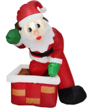 Inflatable Santa Claus for Outdoor Decoration Christmas Decoration All Christmas Friend SY XMAS 190T Fabric Red SYLRB-051937