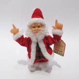 New Design Battery Operated Christmas Ornaments Electric Singing and Dancing Santa toy  and gift