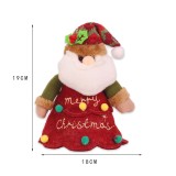 Santa Snowman Deer Shaped Doll Christmas Gift Bag Christmas Decorations Cartoon Doll Zipper Apple Gift Bag