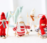Newest Top Quality Lovely Christmas Claus Elf Angel Doll Hanging For Christmas Tree Decoration