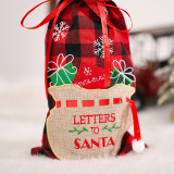 Christmas Wine Bottle Dust Cover Bag for Home Table Decor Christmas Gift Ornaments For New Year