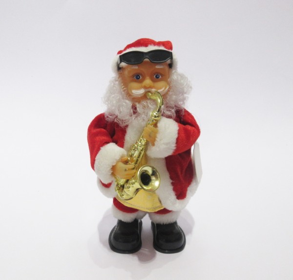 New Design Battery Operated Christmas Ornaments Electric Singing and Dancing Santa toy  and gift