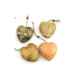 hanging paper heart / paper mache heart in newspaper design for christmas gifts / christmas decoration and valentine gifts