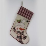 christmas stocking with mouse decoration plain hanging Xmas stocking