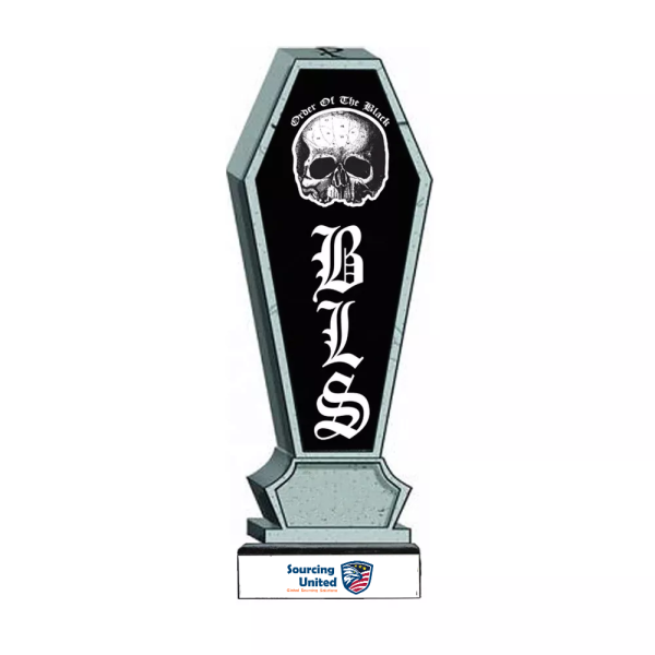 custom design BLS gravestone resin   beer  tap handle