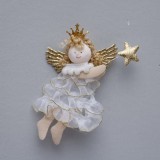2020 Stock New Design High Sales Christmas Plush Angel For Holiday Wedding Party Decoration Supplies Hook Ornament Craft Gifts
