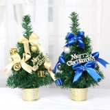 Artificial christmas tree in pot