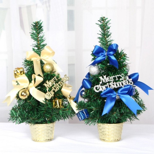 Artificial christmas tree in pot