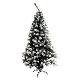 Pre-Lit Slim White Giant Snow Flocked Christmas Trees With Ornament
