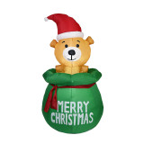 2021 New Design High Sales Christmas Inflatable Shine Bear For Holiday Wedding Party Decoration Supplies Ornament Craft Gifts