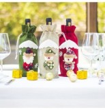 2020  Cute Xmas Gift Wine Bottle civer Christmas gift Wine Bottle Cover