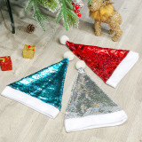 2021 New Year Christmas Hat Kid Adult Non-woven+Sequins Christmas Hat For Christmas Party decoration