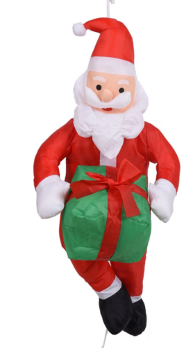 promotion standing up inflatable Christmas Santa Claus