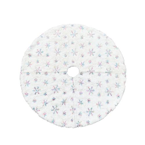 Shiny Color New Arrival Nordic Style Fancy Christmas Tree Skirt