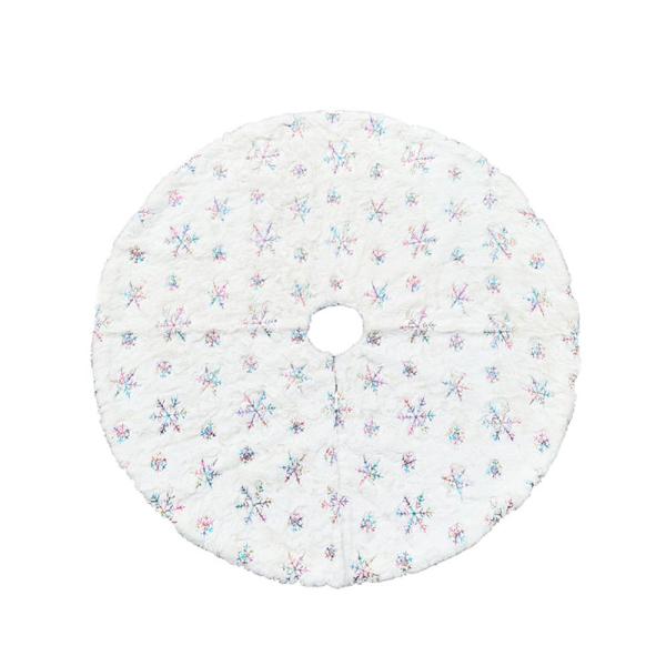 Shiny Color New Arrival Nordic Style Fancy Christmas Tree Skirt