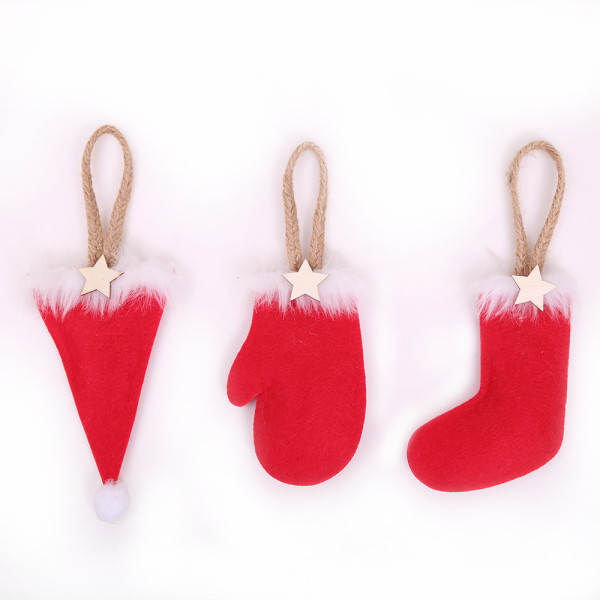 Newest Hot Sale Christmas Gifts Santa Claus Elf Angel  Flet Hanging Decoration For Christmas Tree Decoration