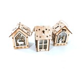 Signs Animal Merry Bird Houses Wall Christmas Wood Decoration