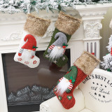 Christmas Stockings Gift Knit Socks Xmas Lovely Gift Bag For Children Fireplace Tree Christmas Hanging Party Decoration