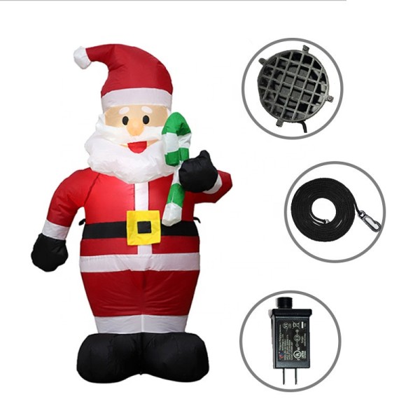 2021 LED Christmas Inflatable Santa Claus Outdoor Garden New Year Christmas Decoration Gift For Kids Children Toy