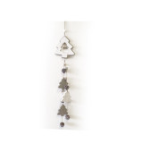 wood like recycled paper mache / paper pulp crafts of tree garland for christmas decoration