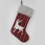christmas stocking with mouse decoration plain hanging Xmas stocking