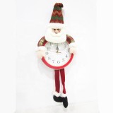 Hanging Christmas decoration christmas doll  with clock