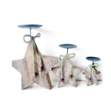 wood like paper mache tree candle holder for christmas/home decoration