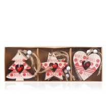 Colorful Eco Friendly Wooden Christmas Decoration