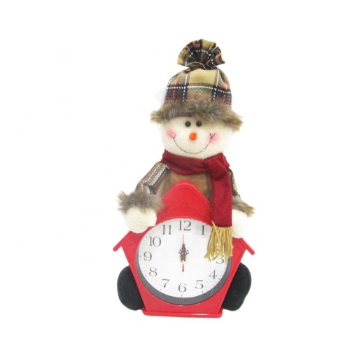 Hanging Christmas decoration christmas doll  with clock