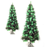 Spiral Rope Light Wire Frame Wellhead Black Outdoor Christmas Tree