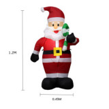 2021 LED Christmas Inflatable Santa Claus Outdoor Garden New Year Christmas Decoration Gift For Kids Children Toy