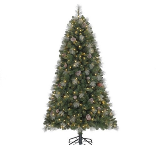 Collapsible Outdoor Wire Musical Christmas Tree With Lights