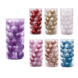 16Pcs Hot Sell Box Packed Christmas Ball Sets For Xmas Holiday Decoration Bauble Products Supply
