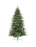 Wholesale 7.5 10ft big metal frame wrought iron Green fiber Giant Slim Artificial spiral Led light pine collapsible Christmas Tr