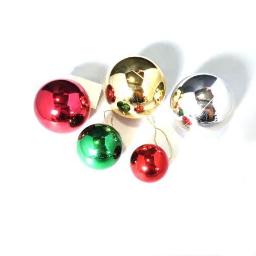 Bouncy Printed Lighting Glitter Led Christmas Ball