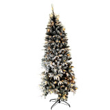 Hot Sale 7Ft Pvc Green Artificial PVC Pencil Christmas Trees