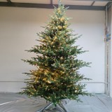 High Quality 7ft PVC Christmas Tree with Pine Cone and Red Berry Metal Stand for Indoor and Outdoor Use