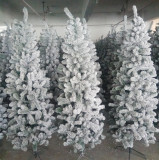 6ft 7ft 8ft 9ft 10ft PET PVC PE Artificial Flocked Christmas Tree