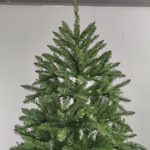 Manufacturer Supply 8ft Realistic Artificial PE PVC Christmas Tree with lights Decorated and Metal Base