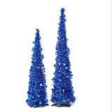 Hot Pre-lit Artificial PE PVC Christmas Tree with Warm White LED Lights