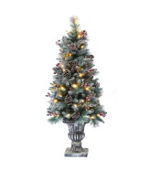 Falling Snow Outdoor Led Metal Spiral Christmas Tree
